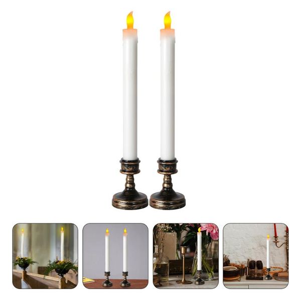 

candles 2pcs electronic candle lamp led light church flameless ornament