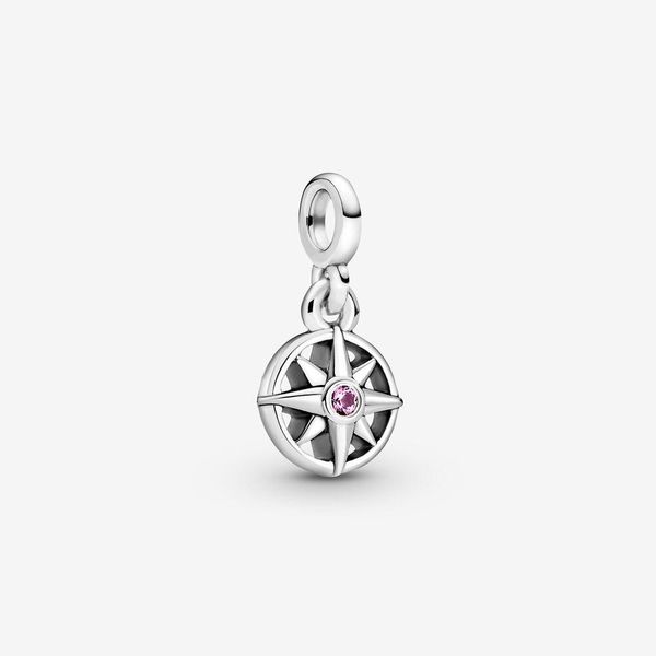 

100% 925 silver my compass mini dangle charm fit pandora original me link bracelet fashion jewelry accessories, Bronze;silver