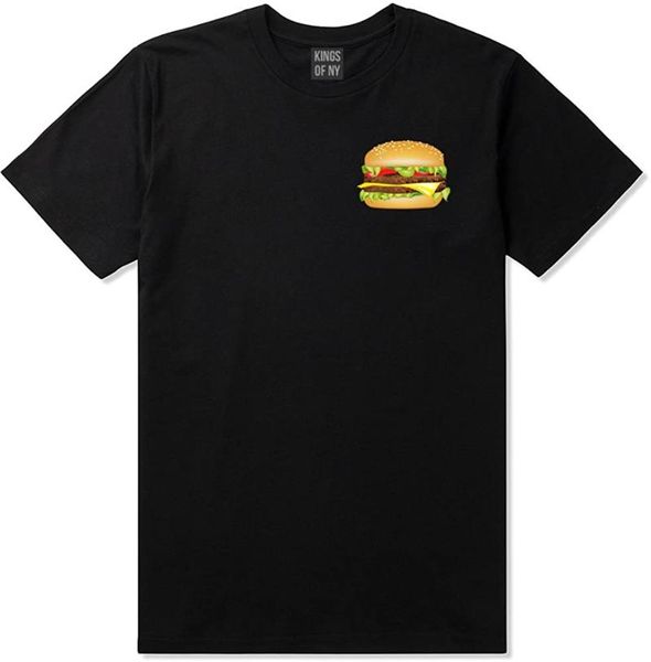 

men's t-shirts burger chest mens t-shirt, White;black