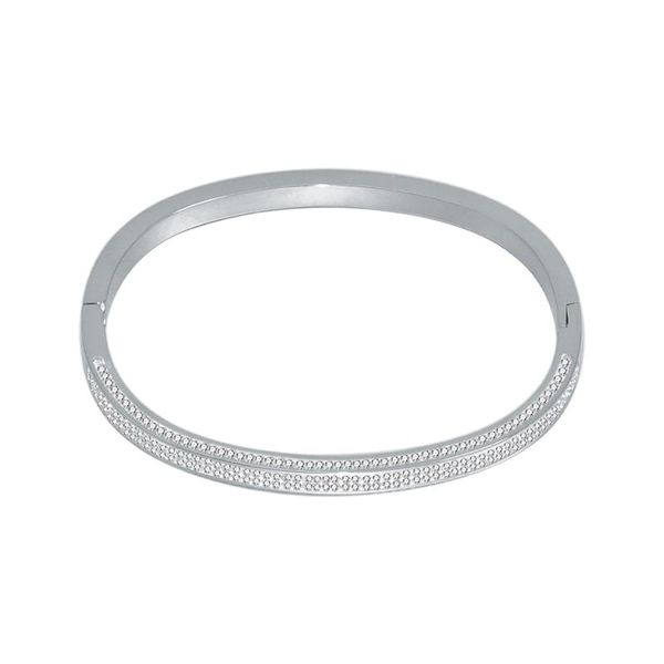 

bangle fashion stainless steel open for women gold painted bangles wedding jewelry friendship wholesale dubai titanium cuff, Black