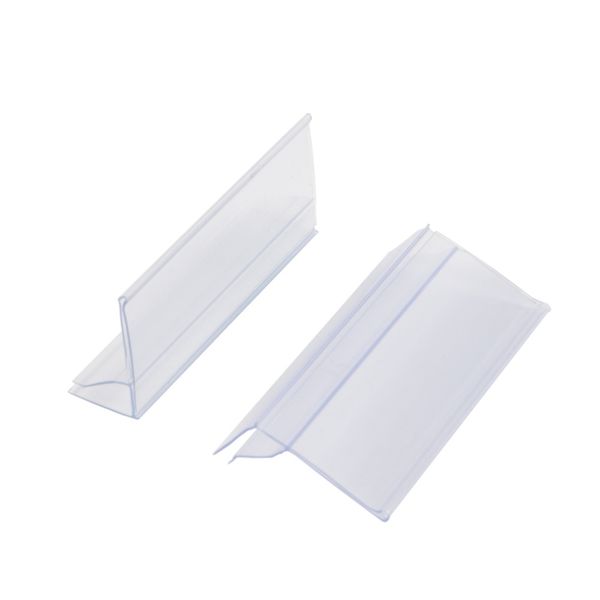 

clear plastic label holders clip on seamlessly wooden glass baskets ticket channel gondola shelves price talker