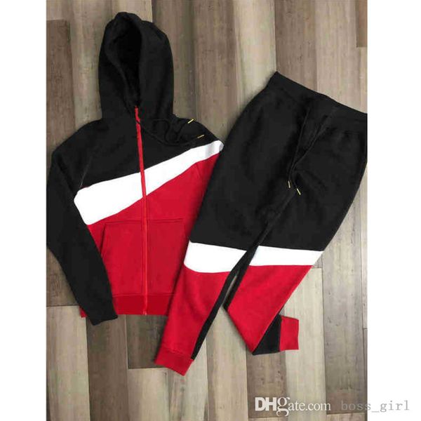 

2022 winte designer tracksuits mens luxury sweat suits hoodies street leisure hooded men jogger classic womens jacket + pants tracksuit hip, Gray
