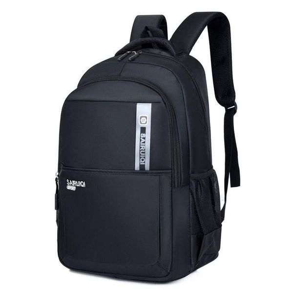

men backpack lapschool bags boys teenage black nylon large capacity male bagpack