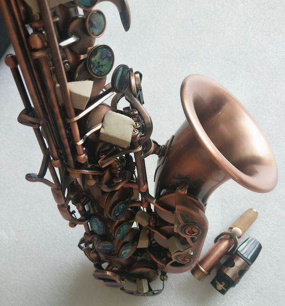 

yanagisawa s-991musical instrument mouthpiece bb curved soprano saxophone antique copper red b flat sax with case