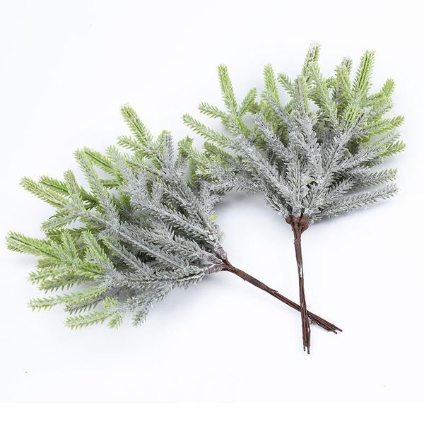 

6pcs artificial plants fake pine vases christmas decorations for home wedding diy gifts box wreath scrapbooking plastic jllvep