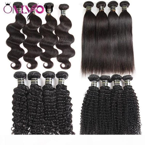 

unprocessed 9a brazilian straight virgin human hair bundles body wave kinky curly human hair weaves raw indian remy human hair vendors, Black