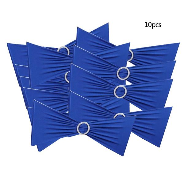 

10pcs stretch chair coverings straps crown ribbon bow seat strap wedding beautiful chair back decor silk bow