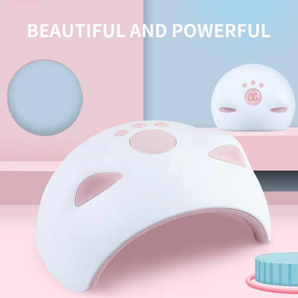 

nail dryers cat style led lamp, lamp 60w dryer, uv for curing gel polish, with motion sensor lcd display