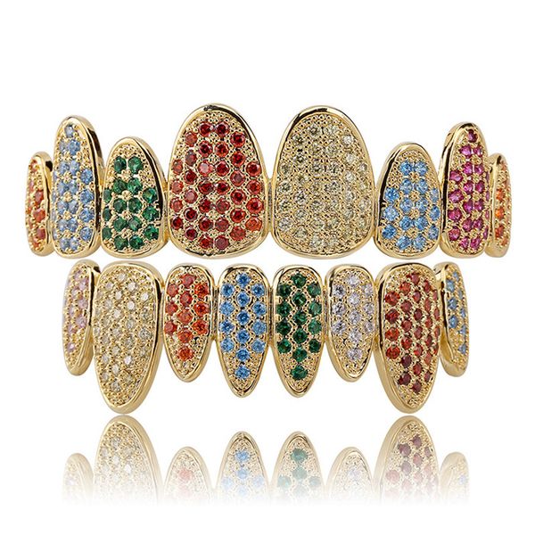 

full zircon eight-teeth zircon-lnlaid hip-hop jacket hiphop irregular personality gold silver emerald jacket, Black