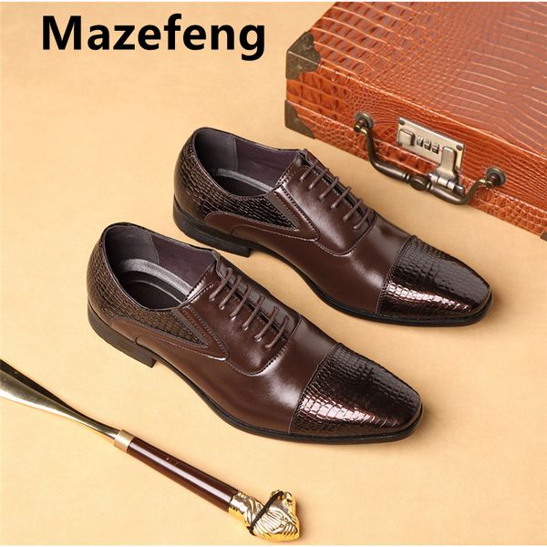 

men shoes 2020 new arrival dress shoes business leather lace-up footwear formal shoes for wedding party 48, Red;white