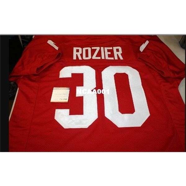 

668 nebraska cornhuskers mike rozier #30 sewn stitched retro jersey full embroidery jersey size s-4xl or custom any name or number jersey, Black