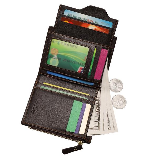 

wallets men coin purse mens wallet male money purses soft card case classic soild pattern design with zipper bag, Red;black
