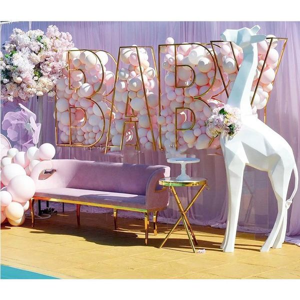 

metal baby balloon stand letter wedding decor backdrop party decoration