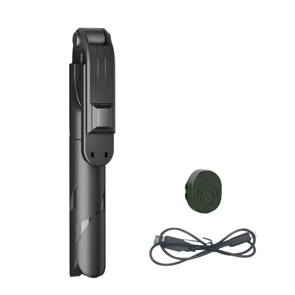 

selfie monopods universal gift bluetooth stick mini portable travel foldable tripod with fill light rotatable phone stand lightweight