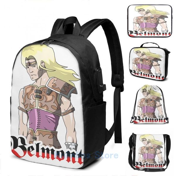 

backpack funny graphic print belmont vampire usb charge men school bags women bag travel laptop