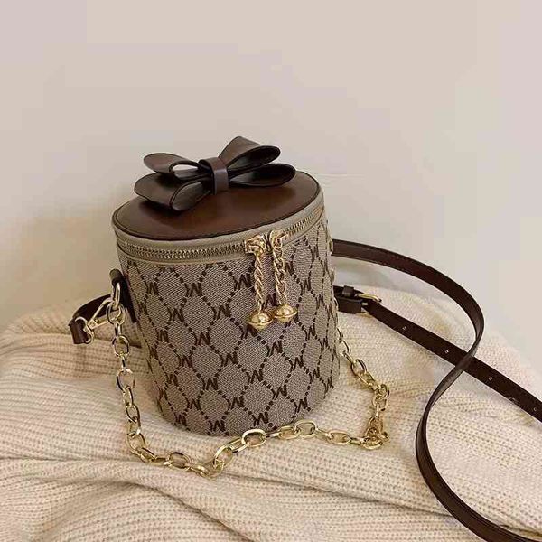 

european and american trend handbags 2021 new fashion chain golden ball bucket personality ins wind shoulder