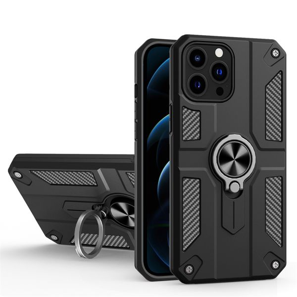 Ringhalterung, stoßfeste Handyhüllen für iPhone 14 Plus 13 12 Mini 11 Pro Max 7 8 X XR XS Samsung S21 Ultra A03S A51 A71 A22 A32 A82 LG K62 MOTO G Stylus 5G Hybrid Armor Case