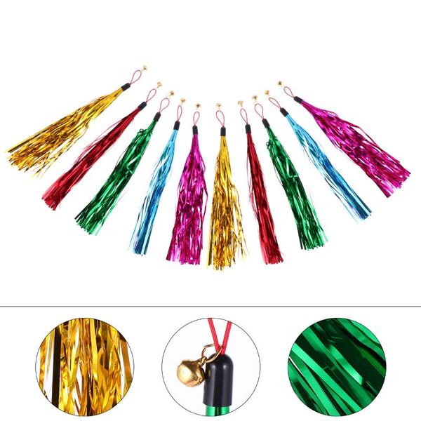 

cat toys 10pcs pet interactive wands replacement refill with bell for kitten