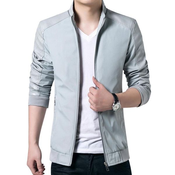 

men's jackets nice spring autumn jacket men casual polyester stand collar bomber jaqueta masculina plus size m-5xl, Black;brown