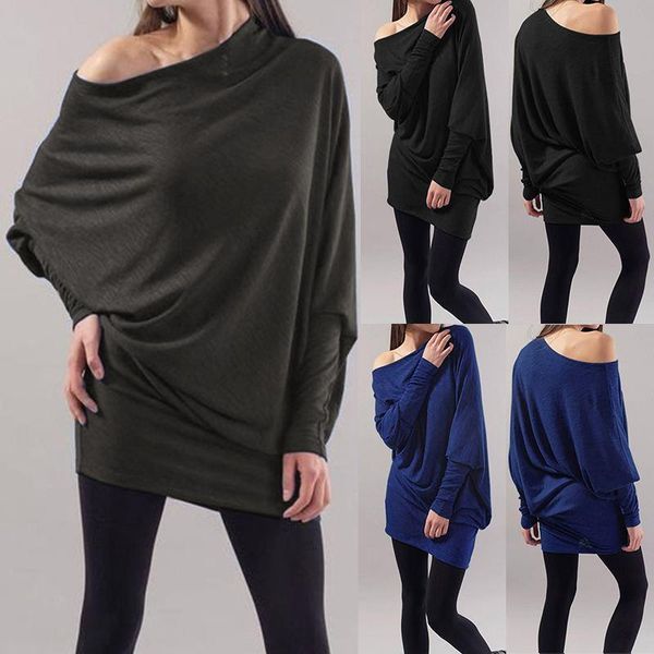 

zanzea womens blouse off shoulder shirt 2021 autumn ladies casual loose female sleeve tunic blusas plus size, White