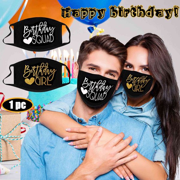 

mascarillas birthday girl masque squad birthday masque birthday masque cubre bocas halloween cosplay facemask