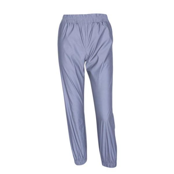 

women's pants & capris autumn women casual elastic mid waist reflective loose ankle length pant warm harem trousers, Black;white