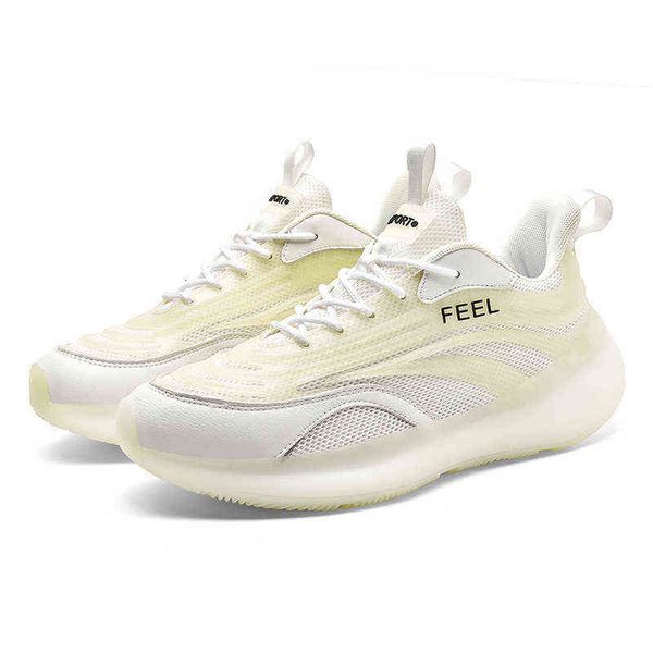 

2021 summer men's sho large breathable flying woven sneakers alpha generation minous running