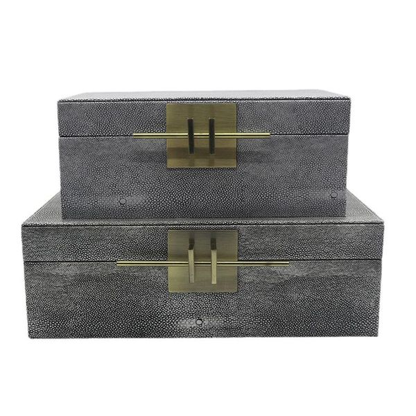 

jewelry pouches, bags luxury nordic pu leather storage box organizer for girl metal case earrings display gift, Pink;blue