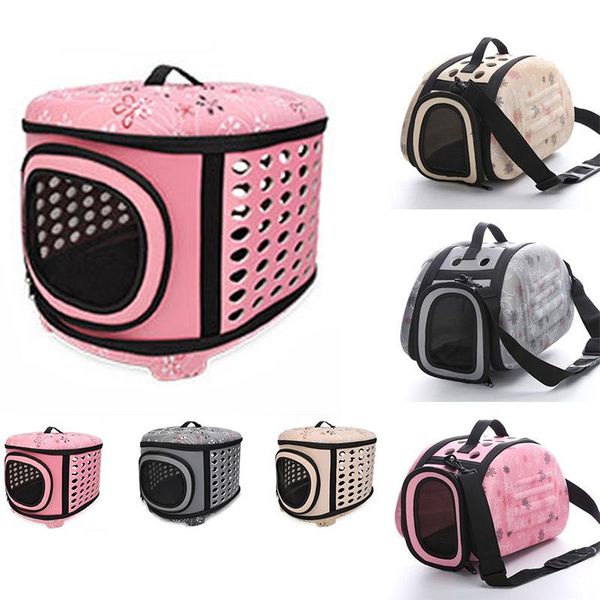 

cat carriers,crates & houses fashion solid color pet carrier bag portable outdoor foldable travel carrying shoulder bags for