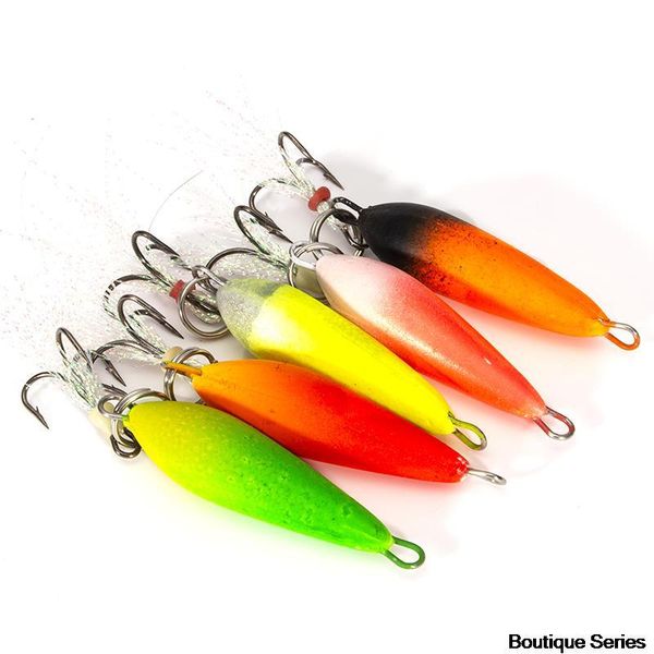 

fishing hooks 5pcs/set bait hook with mini jig trout bass winter lure