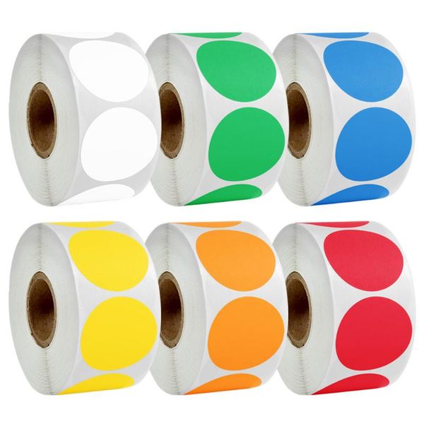 

gift wrap 500pcs colored round decorative stickers label for handmade craft diy scrapbooking packaging
