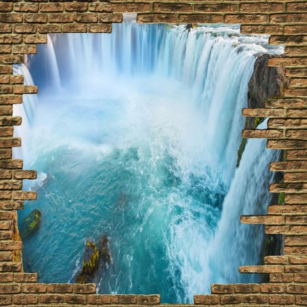 

curtain & drapes 3d custom any size beautiful brick wall waterfall bed room living office el cortinas blackout fabric