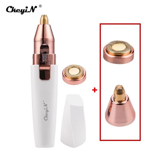 

ckeyin eyebrow trimmer facial hair remover epilator usb rechargeable painless body lips eyebrows razor with built-in led light50