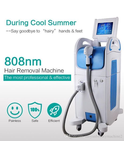 

fctory direct selling 808 painless permanent cooling point laser diode hair removal machine, Black