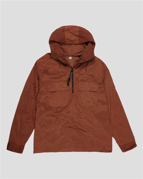 

company cr- quarter zip hooded jacket men windbreaker coat, Black;brown