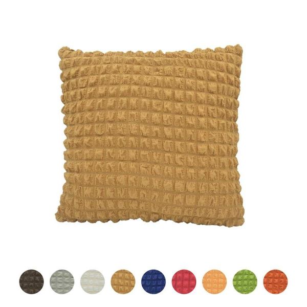 

cushion/decorative pillow elastic cushion cover 3d plaid pillowcase square throw case for sofa bedding car home decoration
