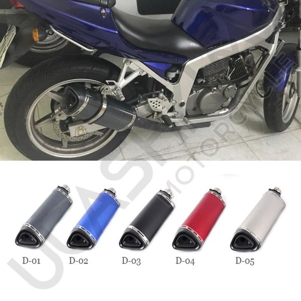 

universal motorcycle motorbike modified exhaust pipe muffler 51 caliber exhaust 300 triangle 600