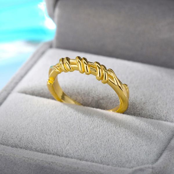 

wedding rings stainless steel twist open for women men gold silver color male female engagement ring jewelry, Slivery;golden