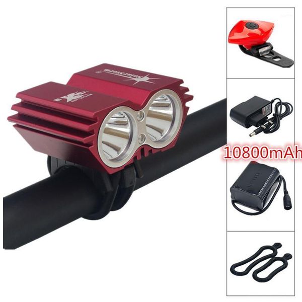 

bike lights sale solarstorm 5000 lumen waterproof xml u2 led bicycle light lamp + battery pack charger tail1