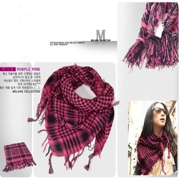 

100x100cm outdoor hiking scarves military arab tactical desert scarf army shemagh with tassel for men women bandana scarf mask t200429