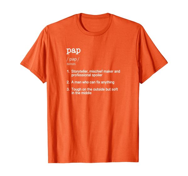 

pap definition t shirt - father's day gift tee, White;black