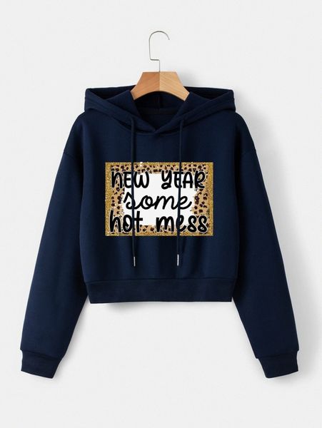 

letter graphic drop shoulder drawstring thermal hoodie z9zn#, White;black