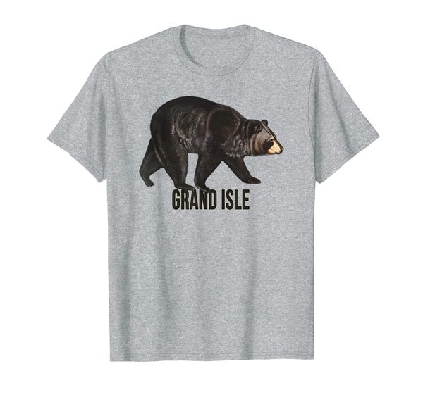 

grand isle, vermont black bear t-shirt, White;black