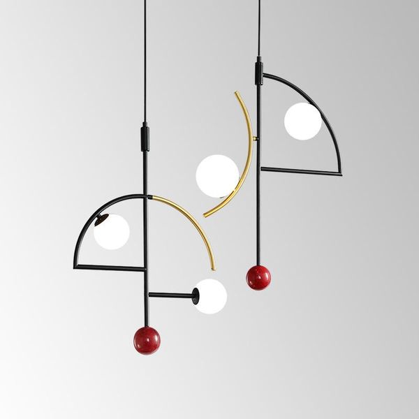 

pendant lamps italian led iron lights bedroom living room branch glass bedside lighting decor kitchen hanging luminaria