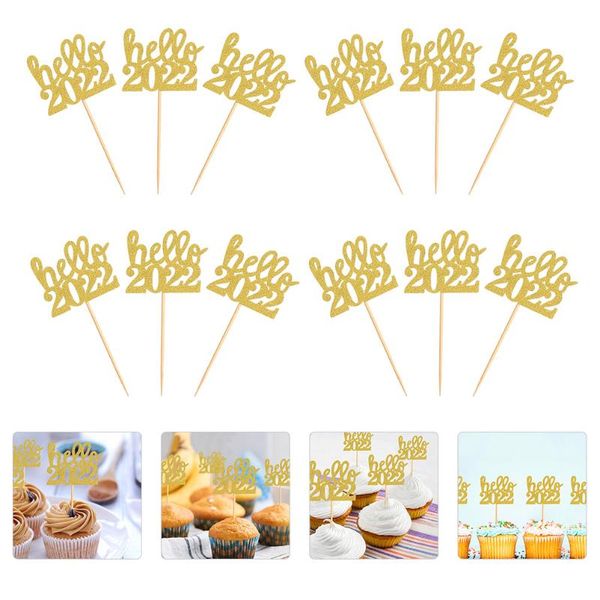 

other festive & party supplies 24pcs wooden paper cake er dessert insert cards year supply