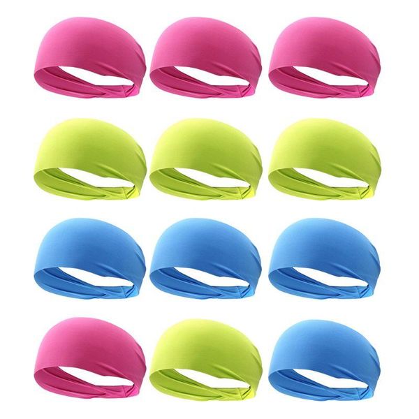 

new women/men elastic yoga headband sport sweatband running sport hair band turban