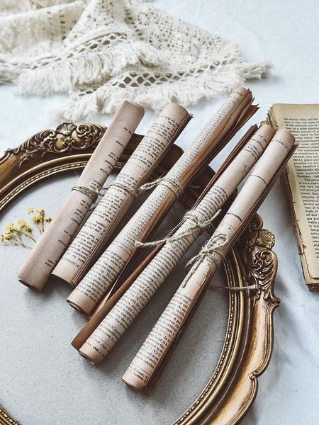 

decorative objects & figurines nostalgic retro book european-style english spaper volume scroll living room study decoration ornaments shoot