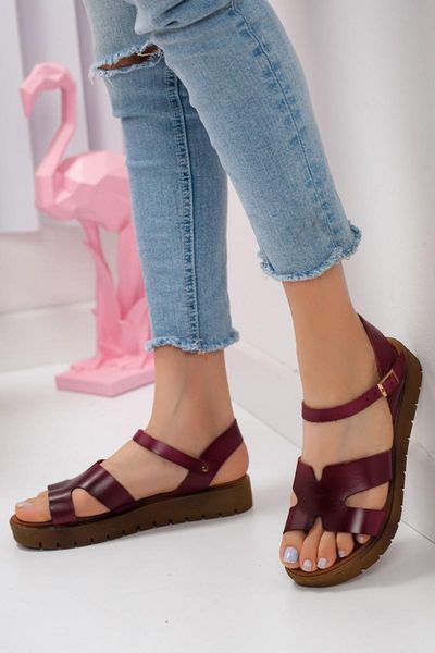 

sandals women's multicolor banded genuine leather, Black