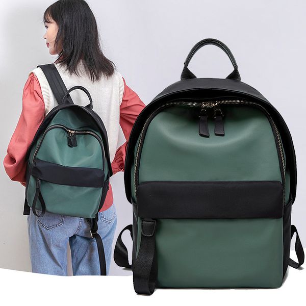 

2021 spring and summer new women's korean version trendy easy to take fashion oxford cloth anti-theft backpack leisure travel bag