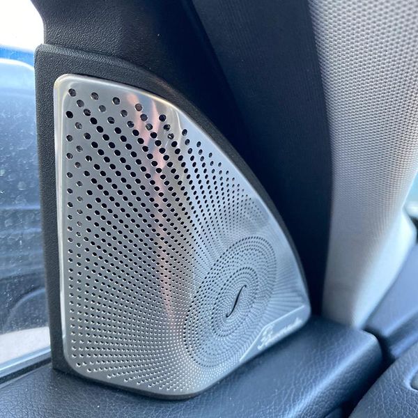 

car seat covers audio speaker door loudspeaker cover trim matte interior roof lamp frames high-quality stainless steel laser punching